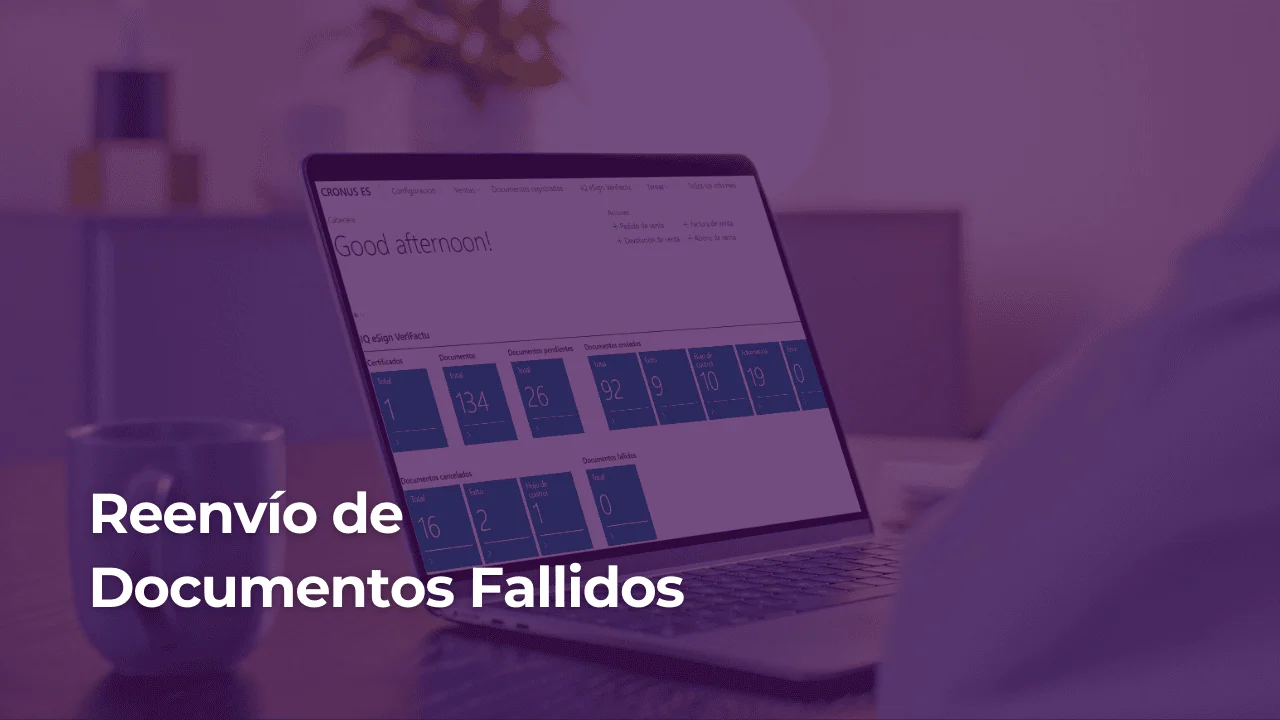 verifactu business central documentos fallidos